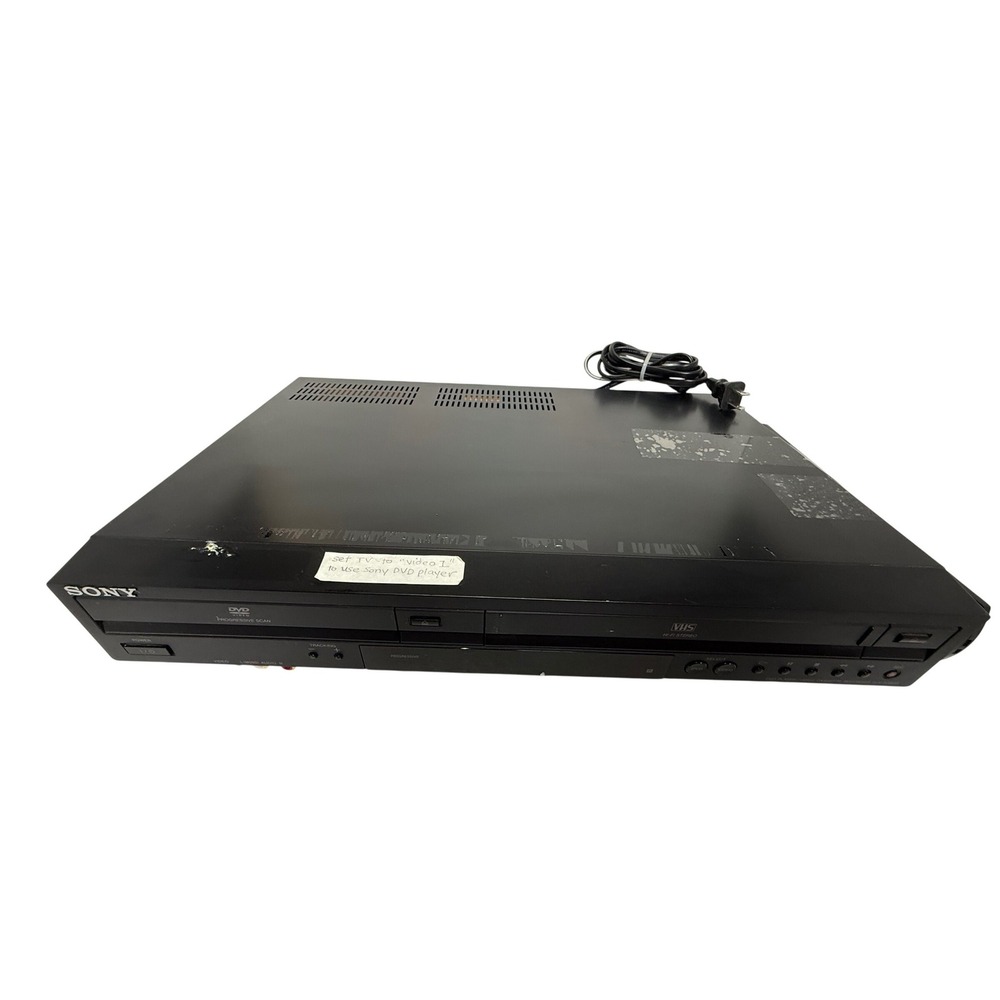 Sony DVD VCR Combo Player Black Good SLV-D380P Progressive Scan Hi-Fi